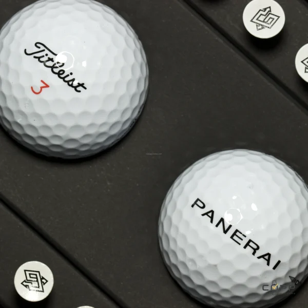 Officine Panerai — 3 Golf Balls & Tees — Ref. Golf
