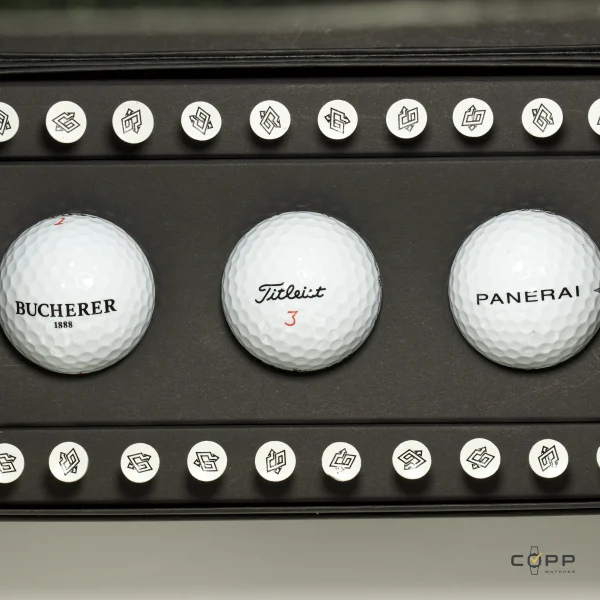Officine Panerai — 3 Golf Balls & Tees — Ref. Golf