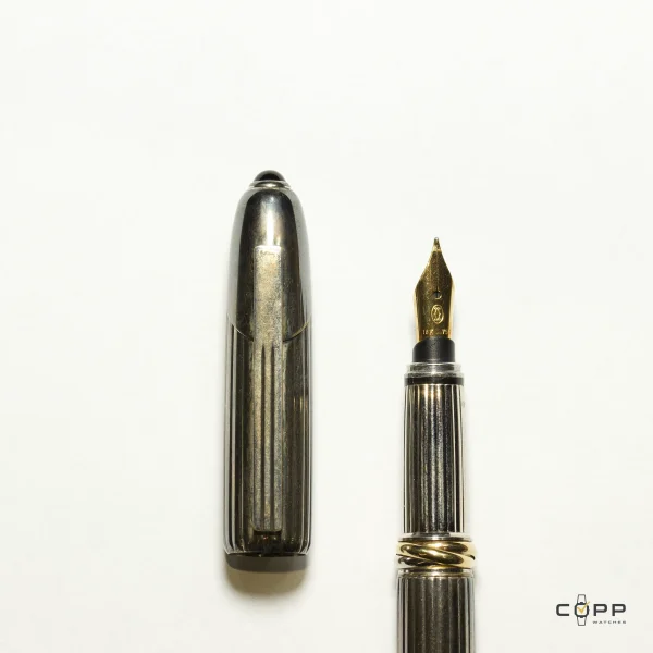 Cartier — Penna Stilografica Must de Cartier — Ref. Vendome Trinity Godron