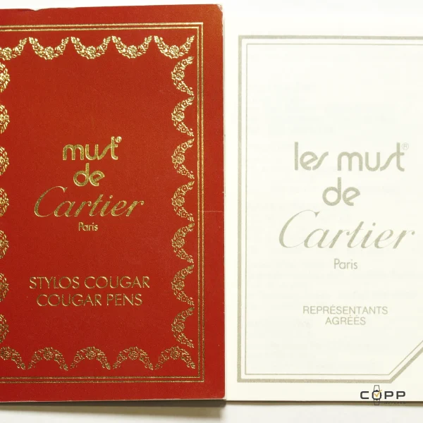 Cartier — Penna Stilografica Must de Cartier — Ref. Vendome Trinity Godron